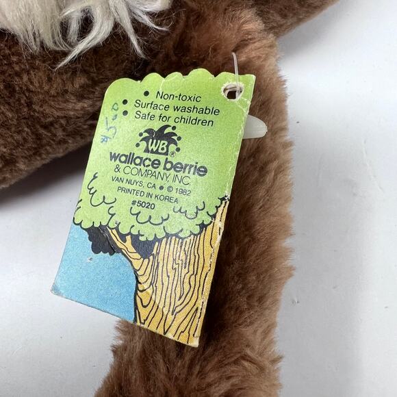 Wallace Berrie Bubba Gorilla Plush 10" Grape Ape with Tags Vintage 1982 #5020 - Picture 10 of 11